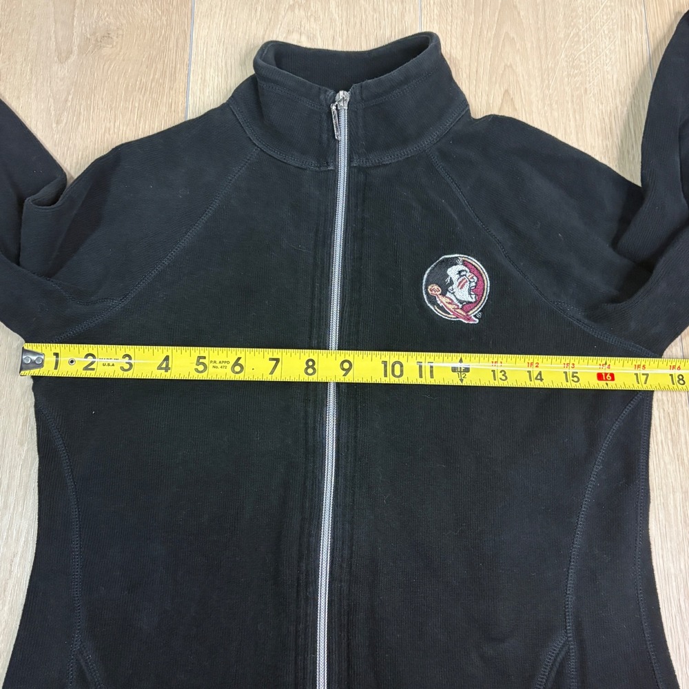 Tommy Bahama Florida State Seminoles FSU Full Zip Jacket Black Womens XS - Picture 8 of 9